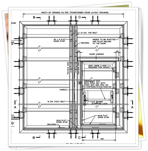 steel door